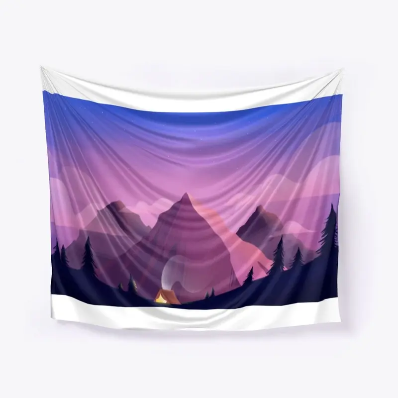 purple mountain lanscape 